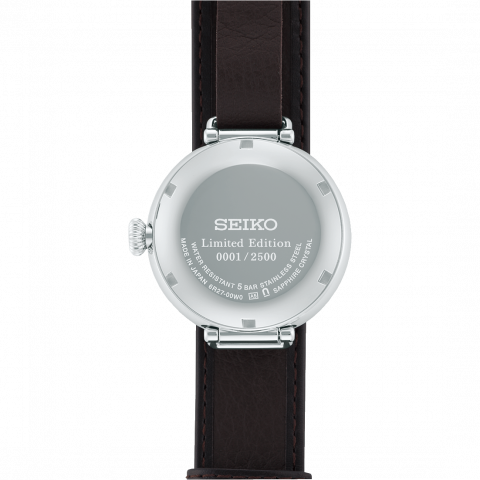 Orologio da uomo Seiko Presage Takumi 110° Anniversario "Laurel" Quadrante Bianco Cinturino in Pelle SPB359J1 - immagine 5